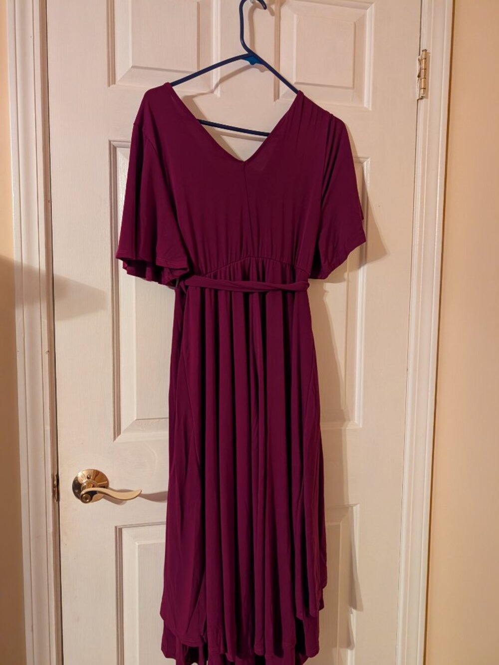 Torrid Berry Tiered wrap Midi Dress ~ Size 1/XL NWT - Picture 2 of 3